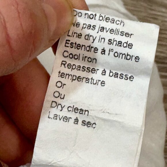 Viola Borgchi Itali Linen Top Long sleeve top V-neck Loose Fit Top Tunic sz L - Picture 4 of 9